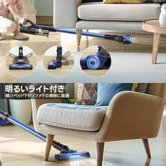 掃除機 コードレス 着脱式バッテリー 1KG軽量本体 38000pa サイクロンの画像