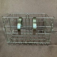 お話し中　ワンタッチ　折りたたみ　バスケット　自転車カゴ　着脱式の画像