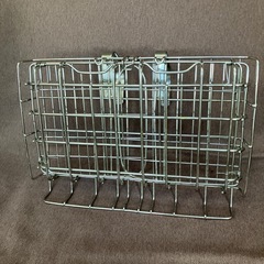 お話し中　ワンタッチ　折りたたみ　バスケット　自転車カゴ　着脱式の画像