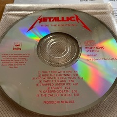 CD メタリカ　ライド　ザ　ライトニングの画像