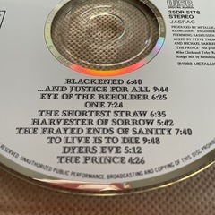 CD メタリカ　アンド　ジャスティス　フォー　オールの画像