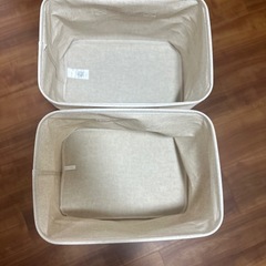 9月20日まで！2点セット無印良品　ソフトボックス長方形の画像