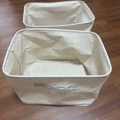 9月20日まで！2点セット無印良品　ソフトボックス長方形の画像