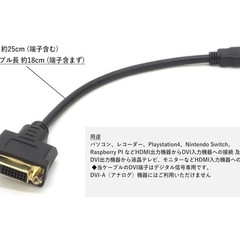 【未使用】DVI-HDMI変換ケーブルの画像