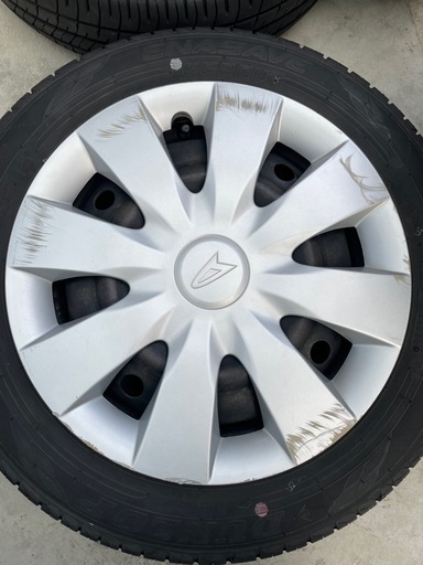 【値下げ❗️】ダイハツ純正ホイールタイヤセット　155/65R14 バリ山❗️