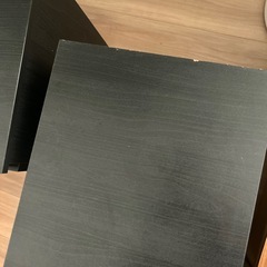 IKEA イケア 黒い棚　寝室　収納　サイドボックス　2点セットの画像