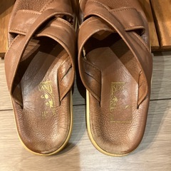 【中古】ISLAND SLIPPER 茶色 アイランドスリッパー の画像