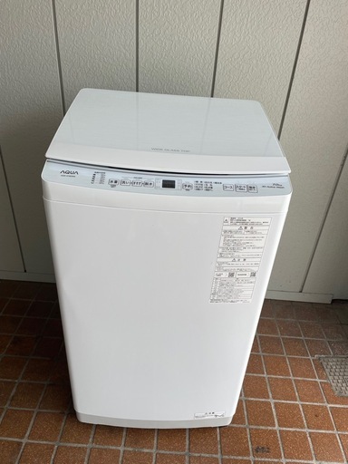 AQUA7kg 洗濯機 2024年製.動作確認済み
