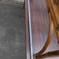 中古 ラタンテーブル ラタン椅子 籐 ラタン の画像