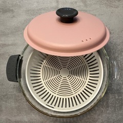 【差し上げます】　電子レンジ＆オーブン調理　ガラス鍋 1.5Lの画像
