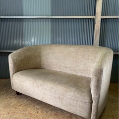 ソファ メーカー不明 W140 H78 D80 座高38 ベージュの画像