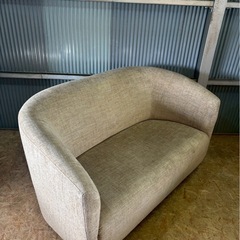 ソファ メーカー不明 W140 H78 D80 座高38 ベージュの画像