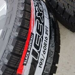 新品 195/60R16 ノート 4穴 冬タイヤ スタッドレス アルミホイール 冬タイヤ ホンダ fit ノート 日産 セレナ ノア ヴォクシー ステップワゴン セレナ ハイウェイスターの画像