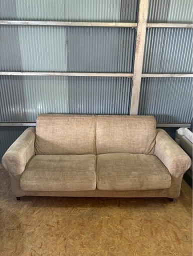 ソファ KEYUCA W140 H78 D80 座高38 ベージュ 新品 ソファ 2人掛け 2人掛け