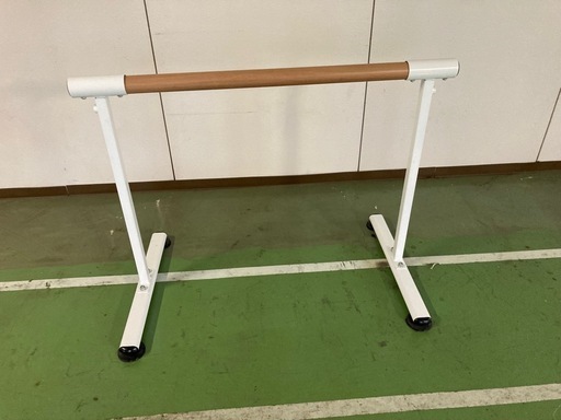 バレエバー ポータブル スタンド式 木製バー スチール脚 バレエ練習用器具 中古