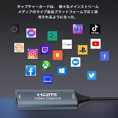 🎥【新品未使用】HDMIキャプチャーボード Switch/PS5/PC対応 4K入力 1080P出力 USB Type-C/USB-A両対応 小型軽量 ゲーム録画 ライブ配信用 Windows/Mac/Linux/Android対応の画像