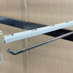 【約100本セット】角バー用　前出し２段フック プライスケース付き20cm■Y-457の画像