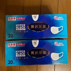 エリエール HYPER BLOCK プレミアムマスク 小さめ 2箱40枚の画像