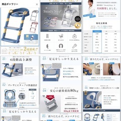 Mama＆Me 助産師監修 補助便座 子供 おまる トイレトレーニング アントワープブルーの画像