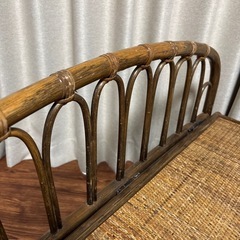 籐ベンチ　収納の画像