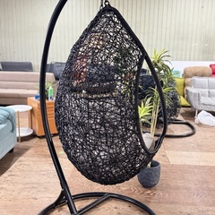 A1516?激安‼️ハンギングチェアしずく型 1人掛けスタンド ハンモック