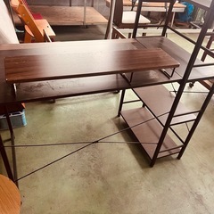 ご予約済み【ホリダソウコ】システムデスク　シェルフ付きデスク　の画像