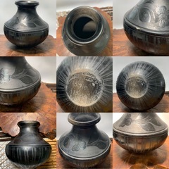 【アンティーク 花瓶】花紋 花器 花入 陶器製 インテリア 骨董品 美術品 古道具 古玩 古董の画像
