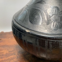 【アンティーク 花瓶】花紋 花器 花入 陶器製 インテリア 骨董品 美術品 古道具 古玩 古董の画像