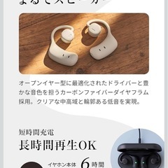 nwm (ヌーム) オープンイヤー ワイヤレス イヤホンの画像