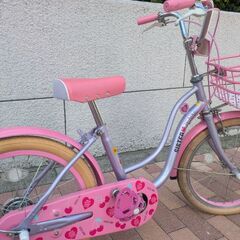 子ども用自転車　18インチ　補助輪有りの画像
