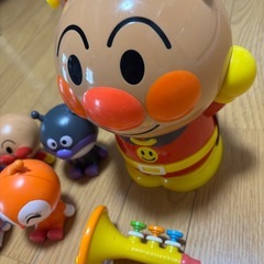 アンパンマン　おもちゃ　楽器　スマホ　指人形の画像