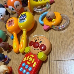 アンパンマン　おもちゃ　楽器　スマホ　指人形の画像
