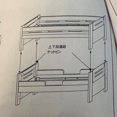 二段ベッドの画像