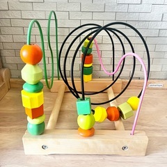 IKEA イケア　ビーズコースター　知育　ムーラ　ルーピング   の画像
