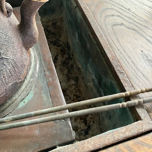 囲炉裏　茶道具　鉄瓶