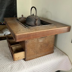 囲炉裏　茶道具　鉄瓶の画像