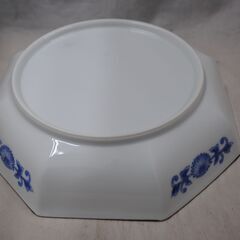 [1497] 有田焼 八角形 花柄 陶磁器皿 約23cmの画像