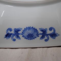 [1497] 有田焼 八角形 花柄 陶磁器皿 約23cmの画像