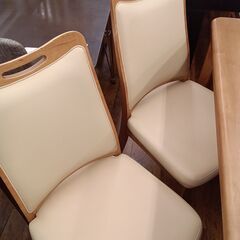 ★リユースのサカイ水戸店★４人掛けダイニングセットブラウンH71×D75×W124クリーニング済みMT5432の画像