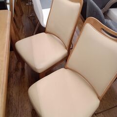 ★リユースのサカイ水戸店★４人掛けダイニングセットブラウンH71×D75×W124クリーニング済みMT5432の画像