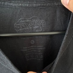 スポンジボブTシャツ　古着　メンズ　Lサイズの画像