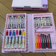 【中古・無料】すみっコぐらし お絵描きセット 筆箱の画像