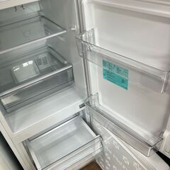 【配送設置無料】2ドア冷凍冷蔵庫 148㍑ 霜が付かない冷凍庫 Haier JR-NF148A ホワイト（日時指定可能）の画像