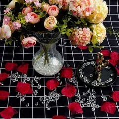 《インテリアやディスプレイに!》プラスチックラインストーン＆ガラスカラーサンドの画像