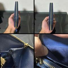 PRADA プラダ1ML506 QWA F0016 SAFFIANO METAL BLUETTE長財布の画像