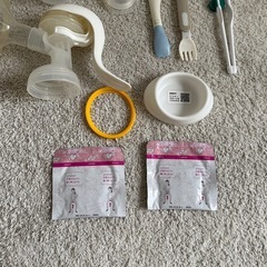 母乳実感　乳首（S）と搾乳機ストローマグカップ　はしの画像