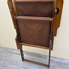 【札幌引取限定】木製3段階調整　リクライニングチェアの画像