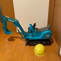 コマツ　マイクロショベル　PC01　乗用　おもちゃ　電動自動車　ショベルカーの画像