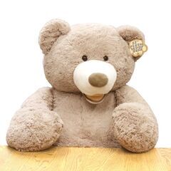 【JY-189】Costco コストコ Hugfun ハグファン ぬいぐるみ クマ ライトブラウン 134cmの画像
