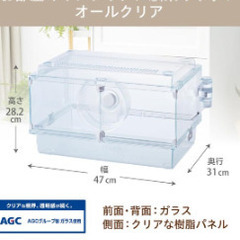 グラスハーモニー450　水槽　ハムスターの画像